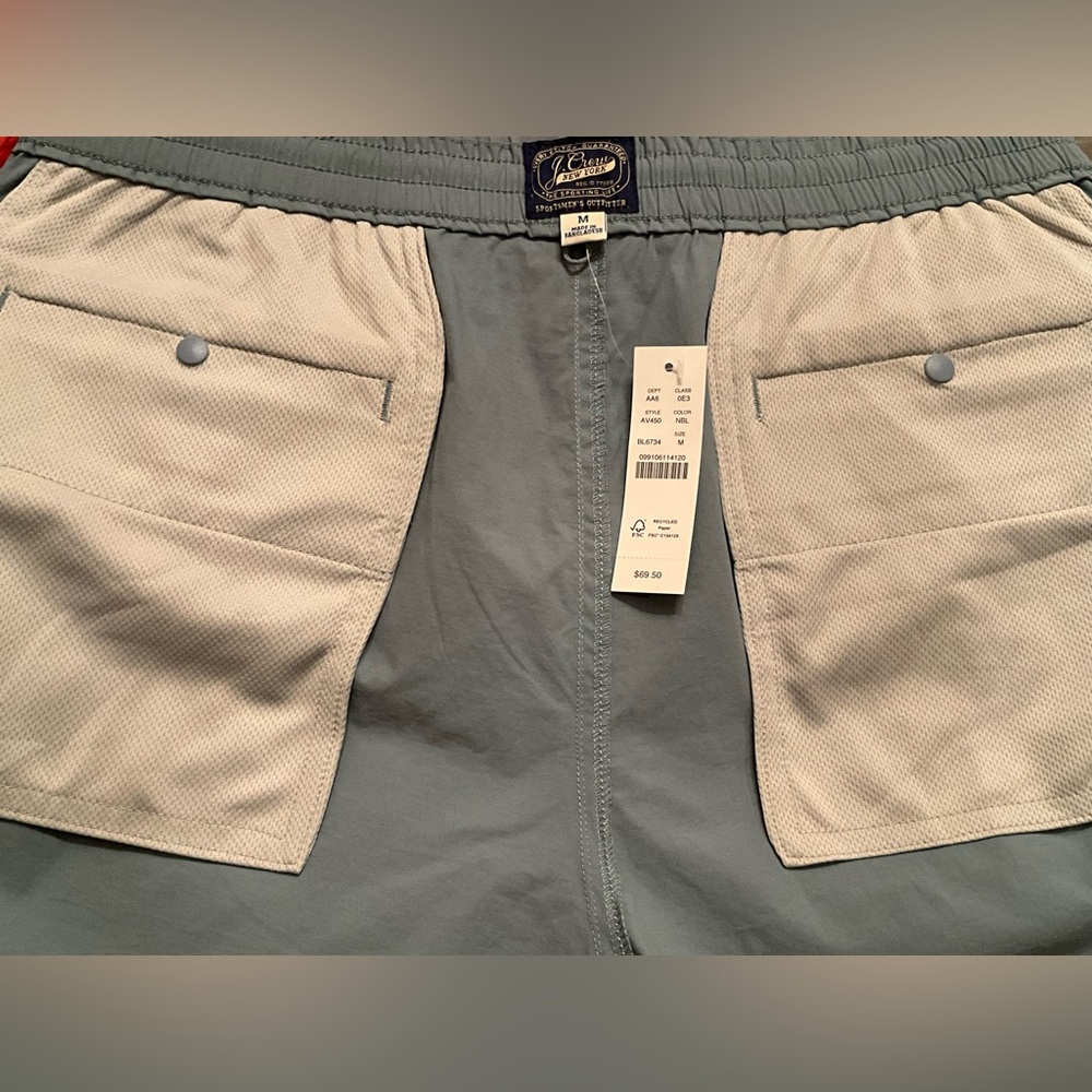 NWT $69.50 J Crew Men’s Blue Casual Short M - Picture 7 of 9